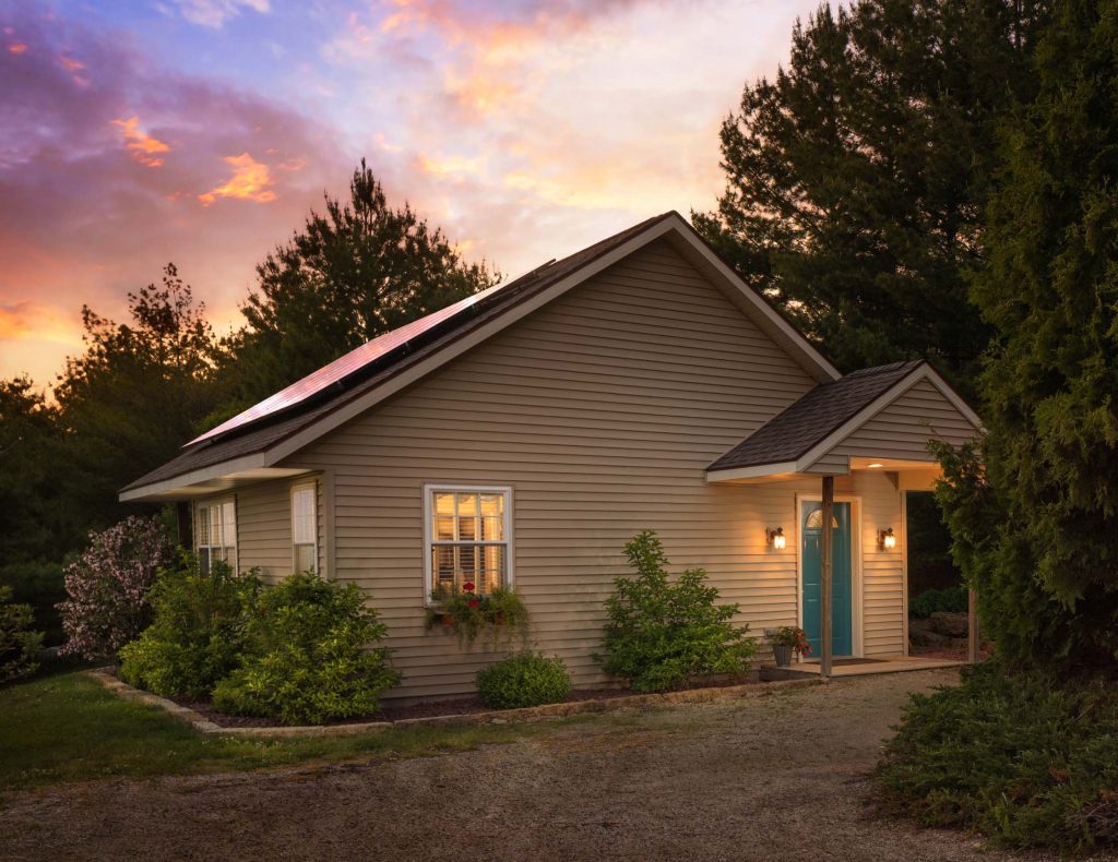 The Fox Glen Cottage at Sunset at Hawk Valley Retreat & Cottages