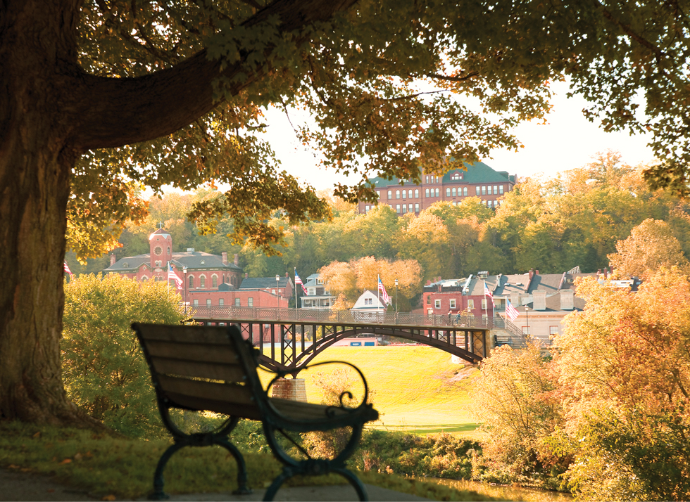 view of downtown galena in the fall