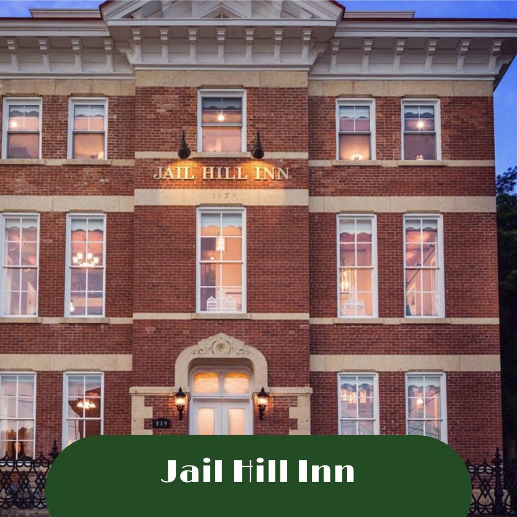 exterior of Jail Hill Inn